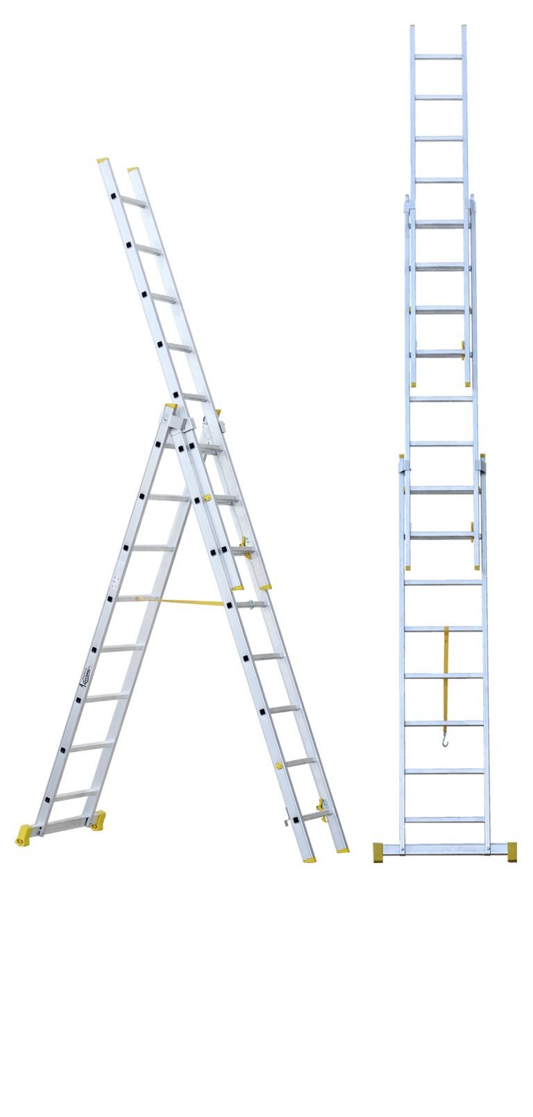 Escalera transformable de 3 tramos