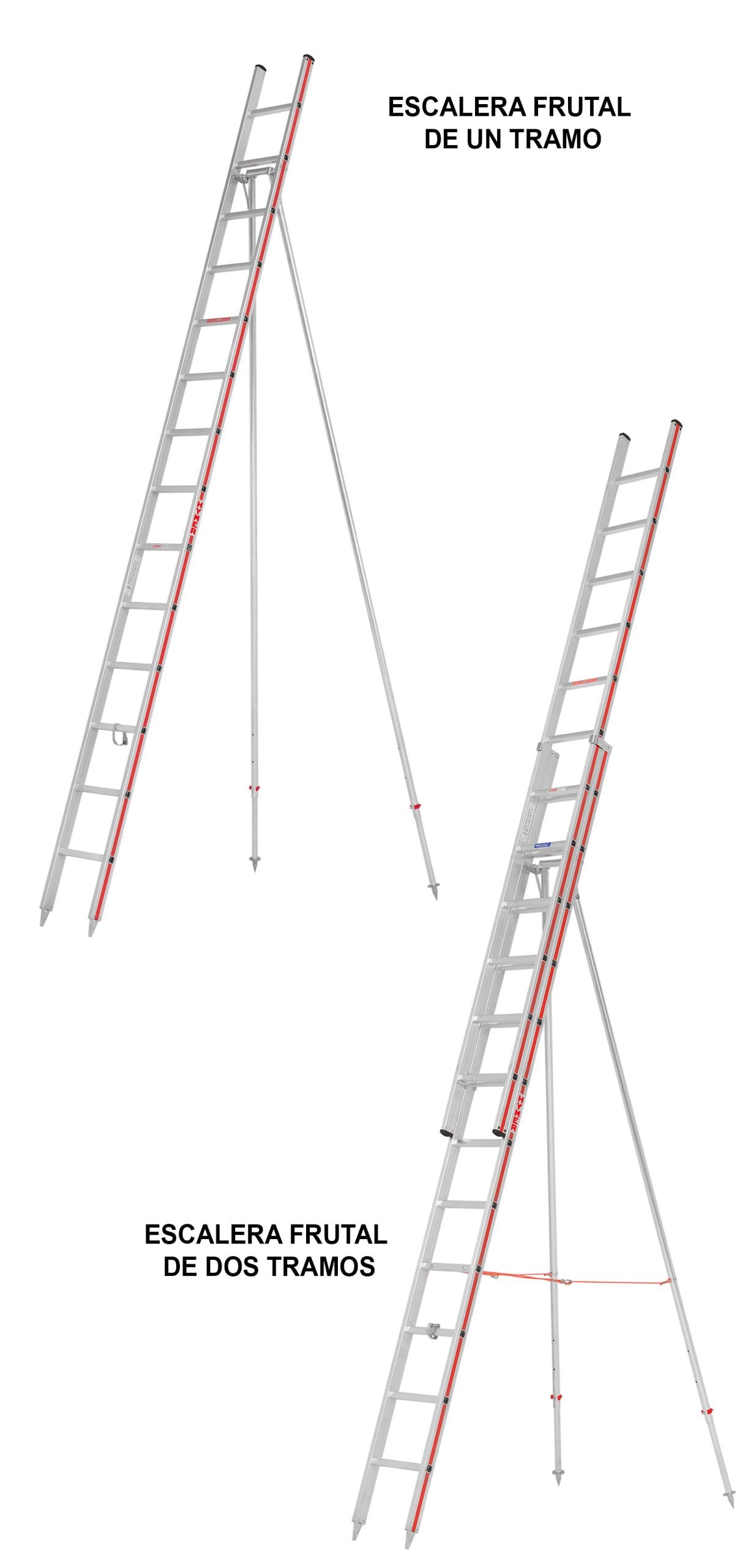 Escalera de aluminio para frutales