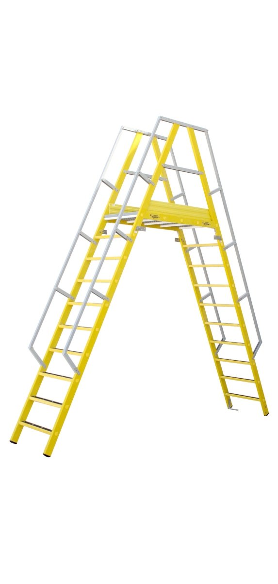 Escalera de puente de doble subida