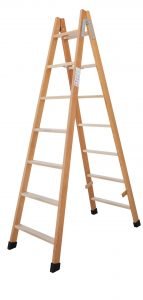 escaleras de madera de pintor