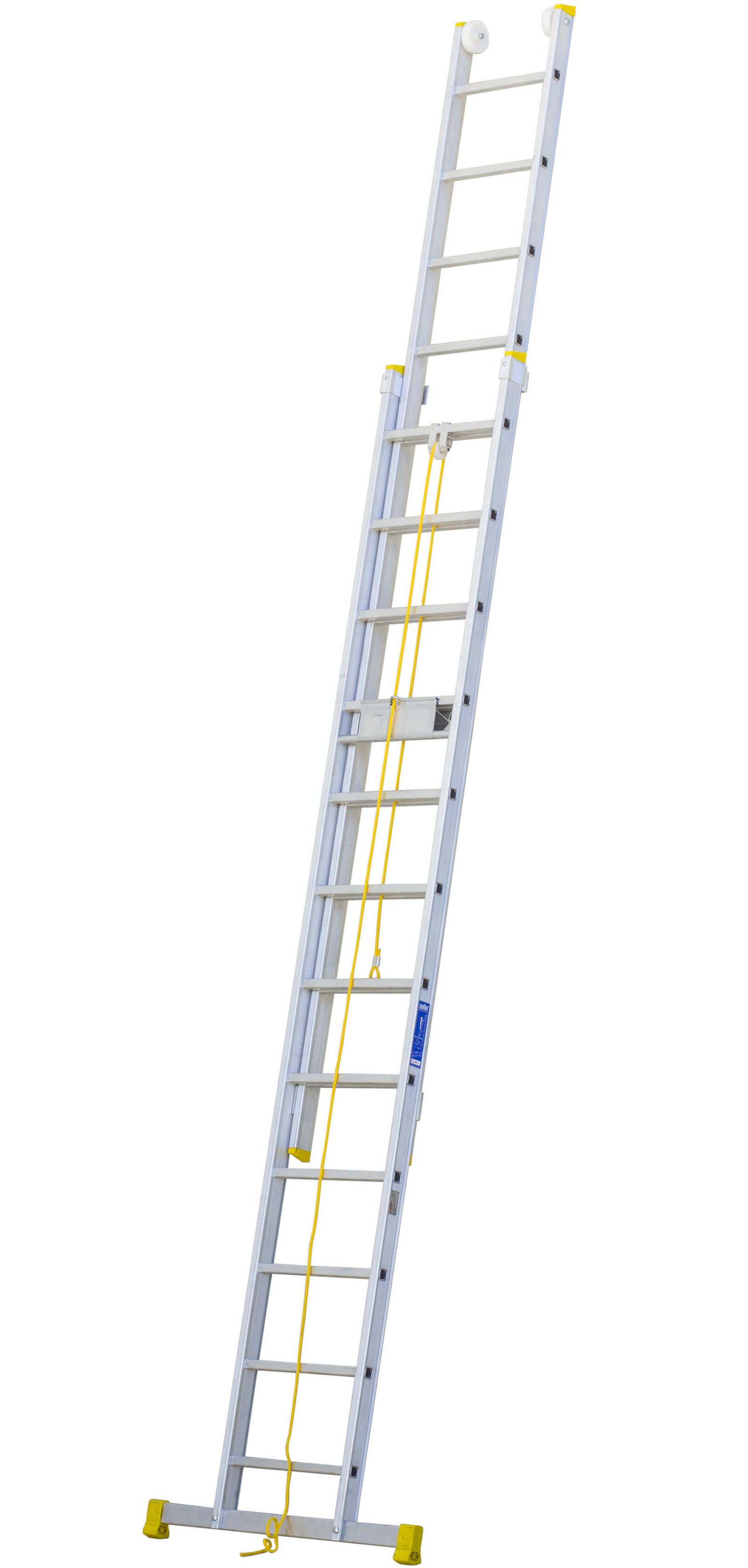 Escalera de aluminio extensible a cuerda