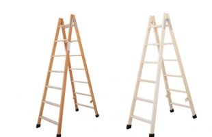 escaleras de madera de tijera