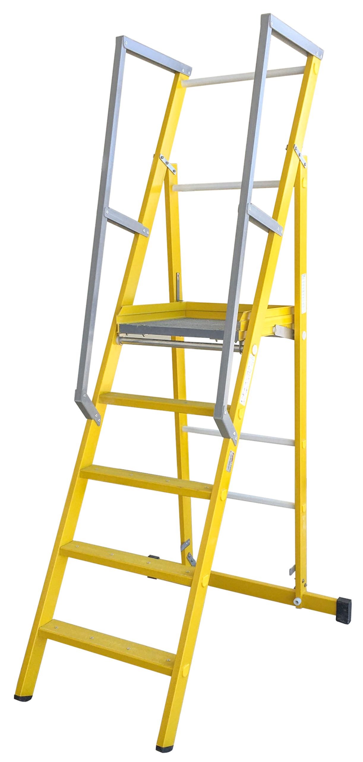 Escalera de almacén plegable