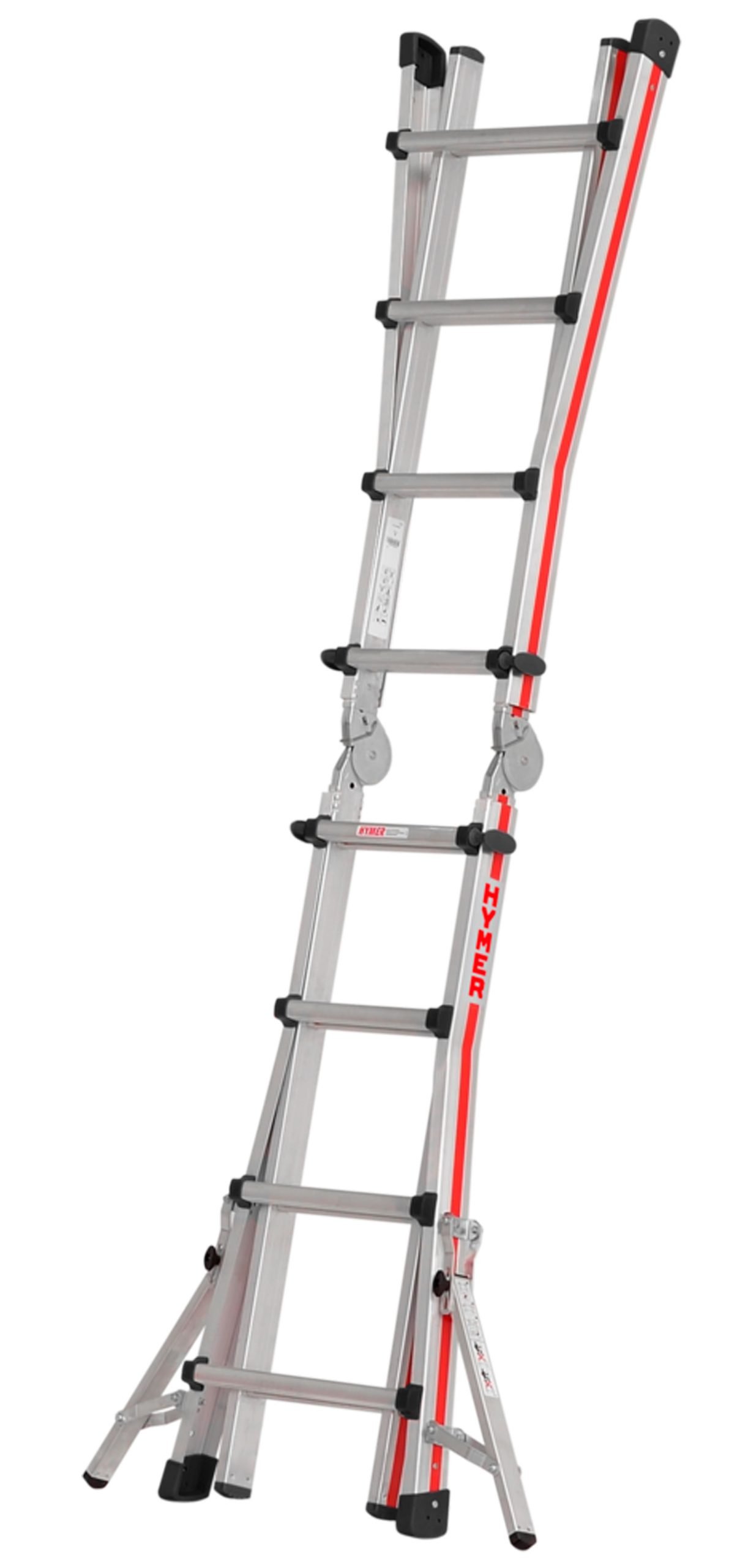 Escalera telescópica de aluminio tijera