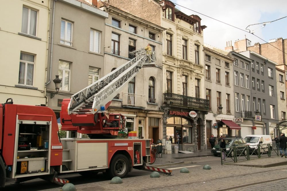 escaleras para los bomberos